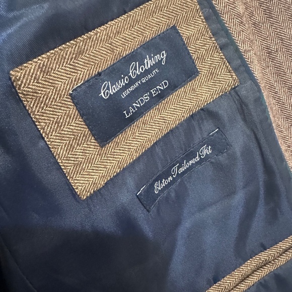 Land's End Herring Bone Blazer - Picture 3 of 9